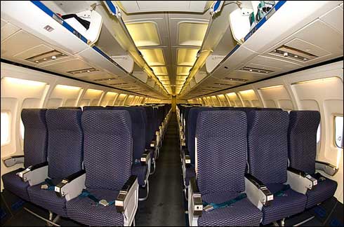 Poza avion Boeing 737 400, poza interior avion, poze cu avioane