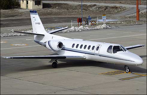 Poza avion Cessna 560 Citation, poza exterior avion, poze cu avioane